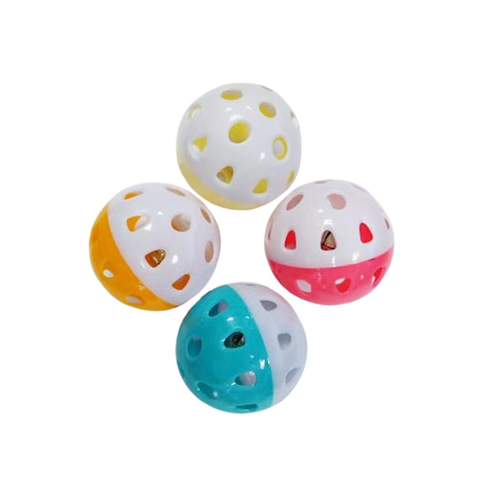 Cozy Paws Bell Ball Cat Toys ? Pack of 4