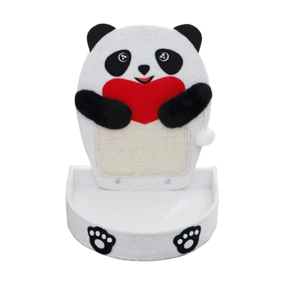 Cozy Paws Panda Shape Cat Scratching Board With Sisal Rope and Scratching Pad -41*33*62cm