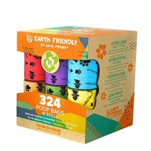 Cozy Paws Earth-Friendly Poop Bags ? 18 Rolls (Total 324 Bags)