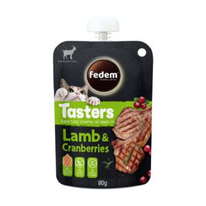 Fedem Tasters Creamy Cat Snack ? Lamb & Cranberries 80g