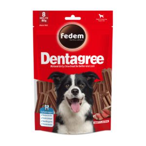 Fedem Dentagree Regular Dental Stix for Dogs ?Beef Flavour 80g(8 pcs)