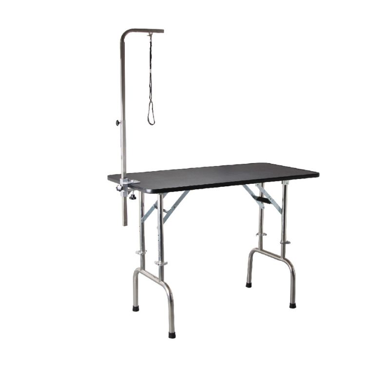 Aeolus Height Adjustable Folding Table With Grooming Arm Kit(120*60*81-93cm)