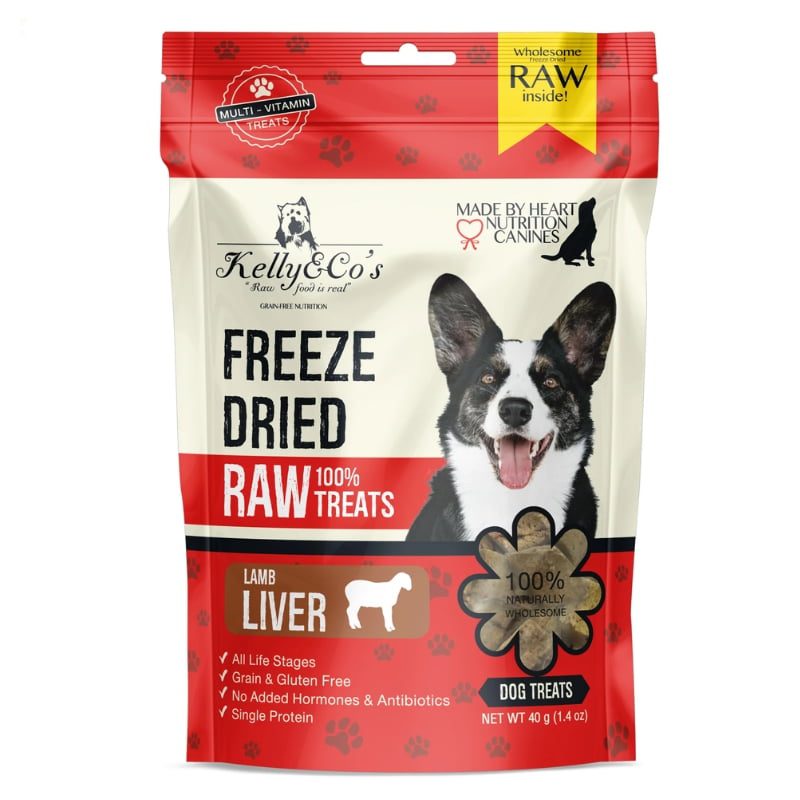 KELLY & CO'S Single Ingredient Freeze-dried Lamb Liver for Dog - 40g