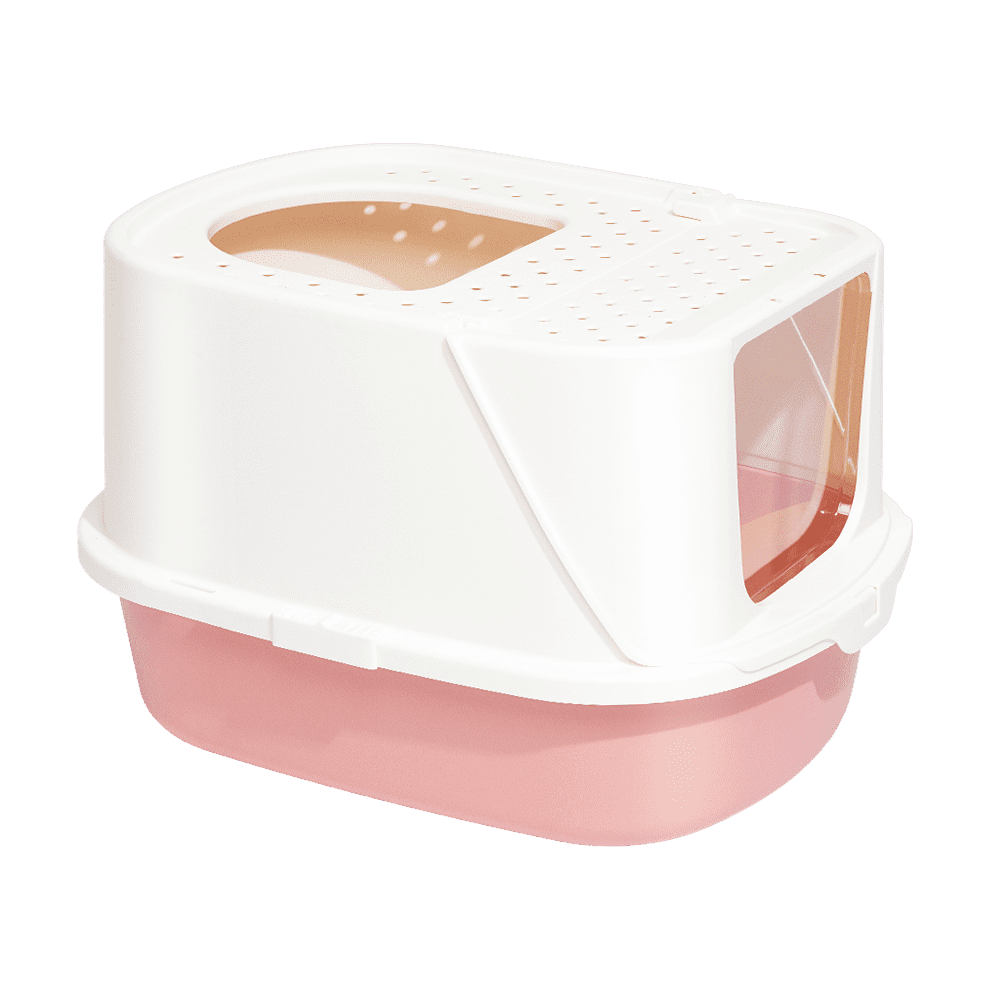 Pakeway Ark Cat Litter Box-Pink-57.0*43.6*38.2 Cm