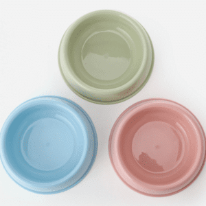 Pets Club Plastic Bowl Single Small -90 ml - 21*5.8 Cm -Green