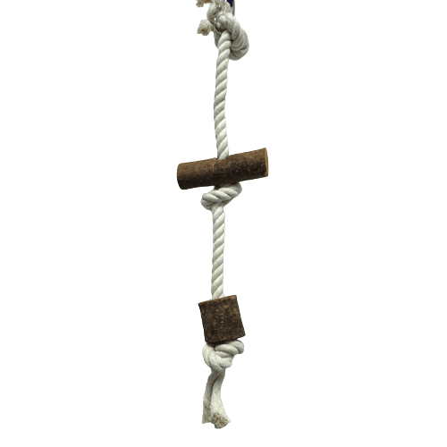 Pets Club Natural Wooden Bird Toy H-38 Cm, W-8 Cm