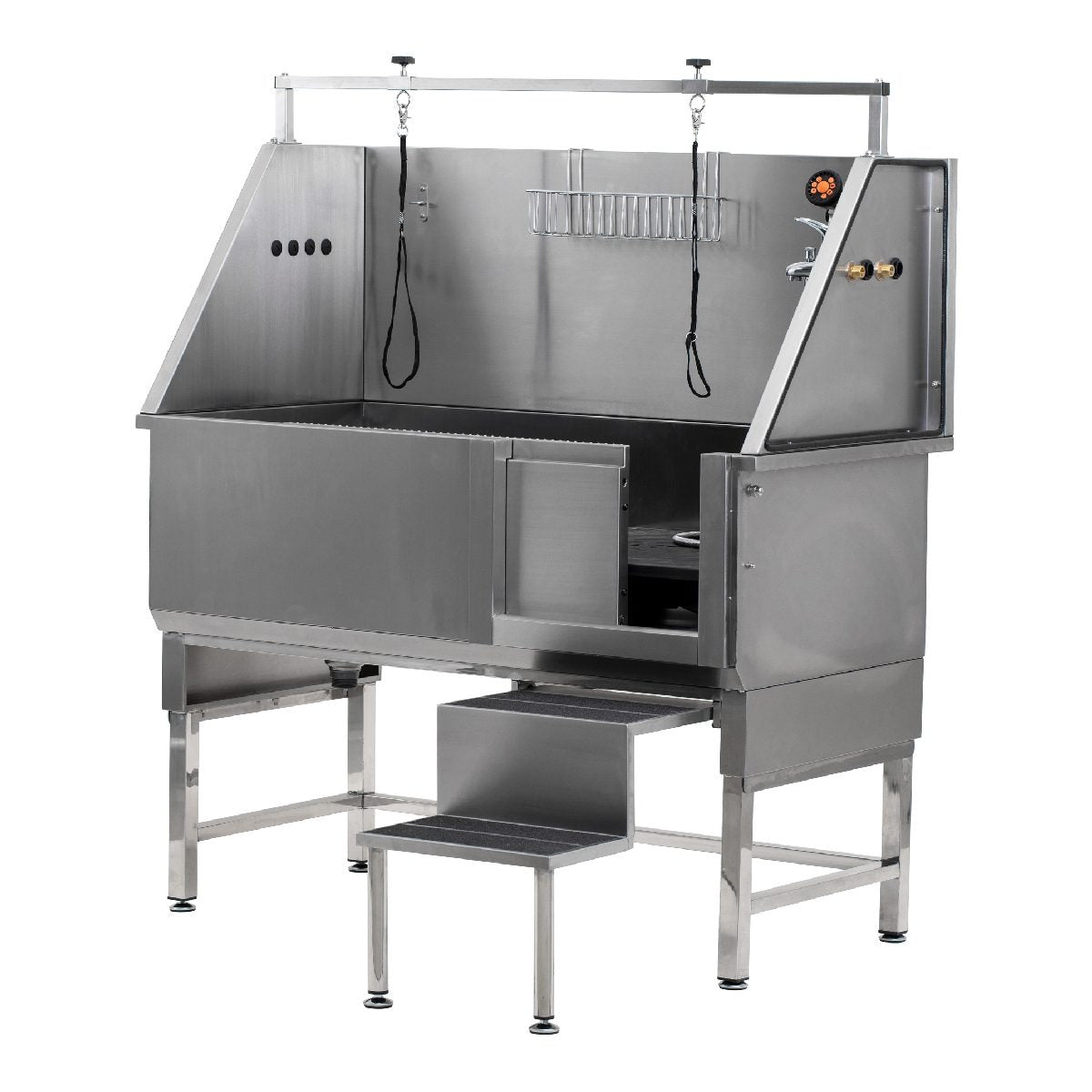 Aeolus Free-Standing Economical Bathing Tub – 128×67×38 cm (Sliding Door, 18-Gauge)