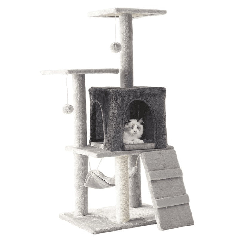 CAT TOWER GREY 50*40*110 (With hammock )