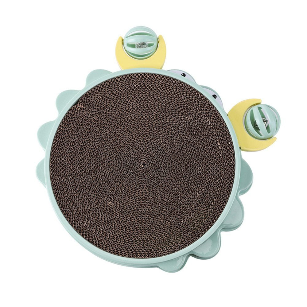 Cozy Paws Crab-Shaped Cat Scratcher with Balls & Catnip (38×38×8.3cm)