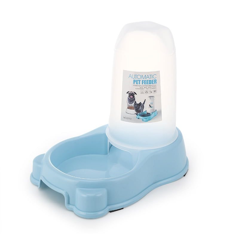Cozy Paws Convertible 2 In 1 Food & Water Dispenser,Blue- 1.5 L (27.5*18*25Cm)
