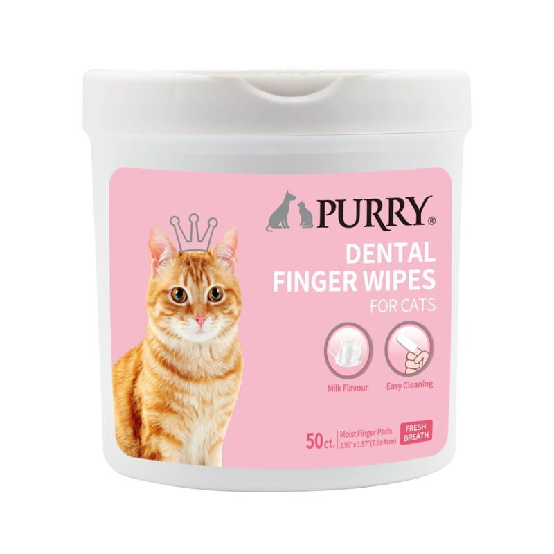 Purry Dental finger wipes for cats-50ct