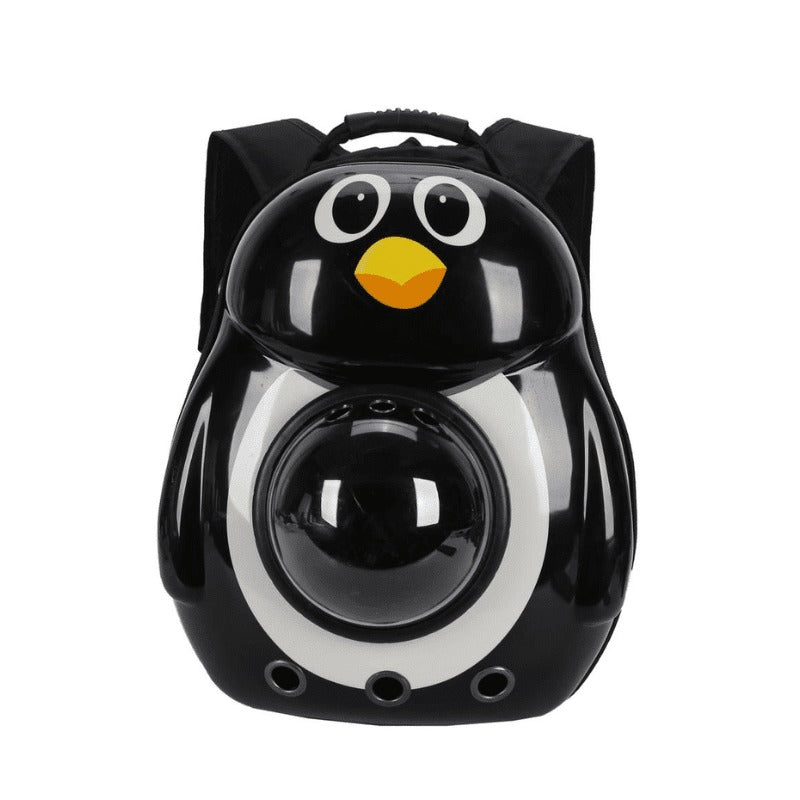 Cozy Paws Penguin Transparent Capsule Pet Travel Backpack – 42 Cm X 32 Cm X 29 Cm