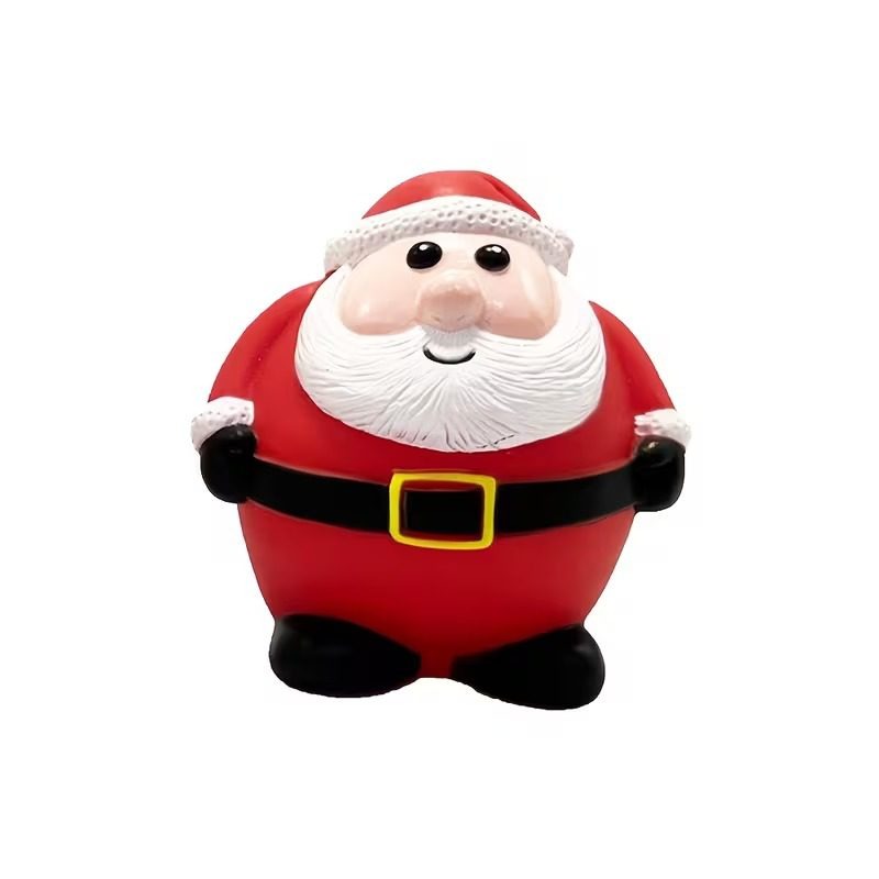Christmas Plush Squeaky Dog Toy-Santa Bear