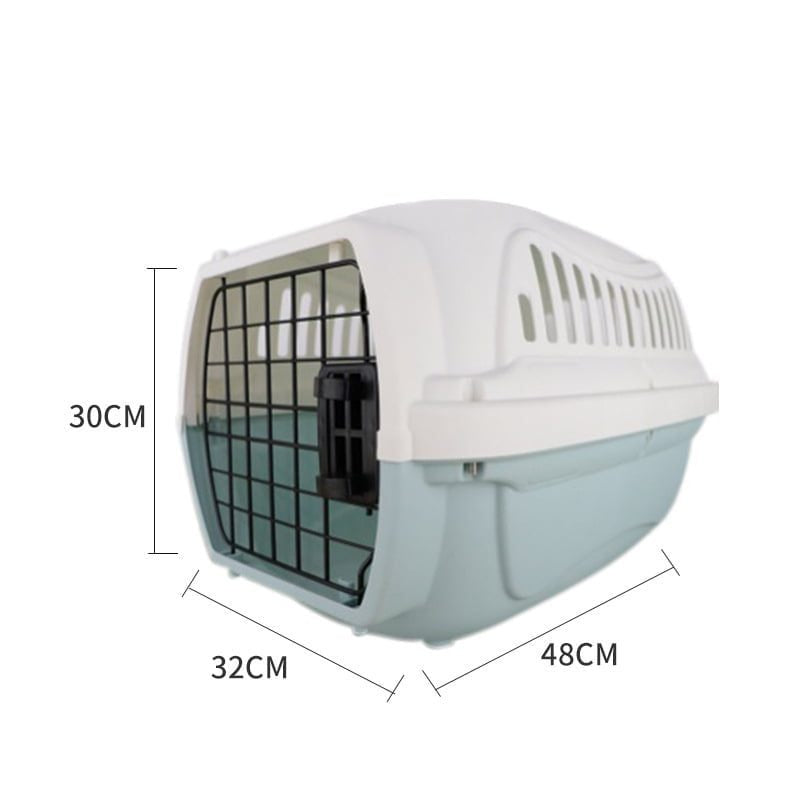 Pets Club Durable Pet Carrier Portable- Medium - 47Ã32.5Ã30Cm - Weight : 1200Gm- Blue Color