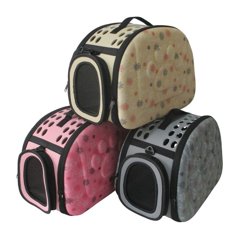 For Pet Soft Breathable Footprint Design Shoulder Bag - Large - 43*38*8Cm