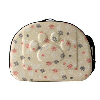For Pet Soft Breathable Footprint Design Shoulder Bag - Large - 43*38*8Cm