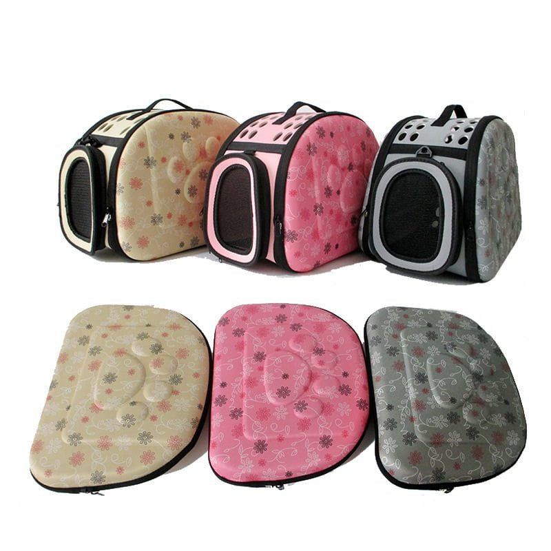 For Pet Soft Breathable Footprint Design Shoulder Bag - Large - 43*38*8Cm
