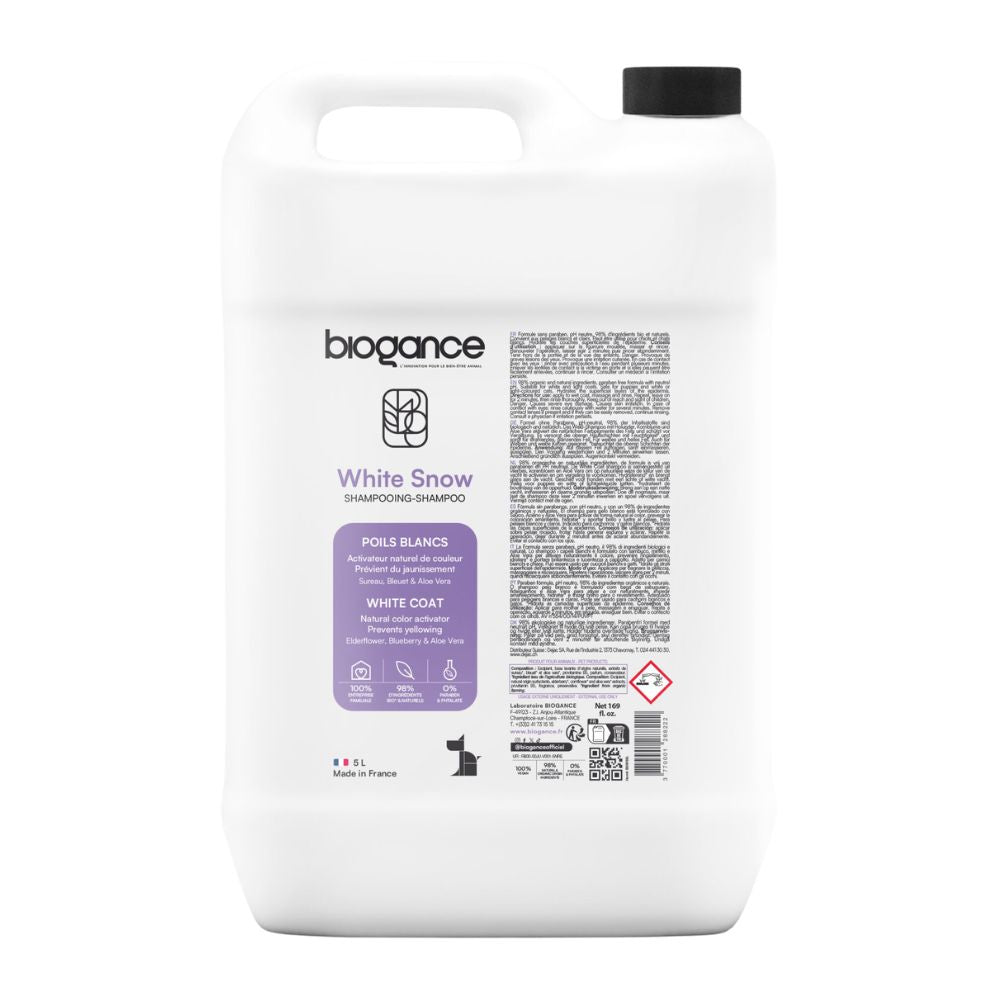 Biogance Bright White Coat Shampoo ?5L