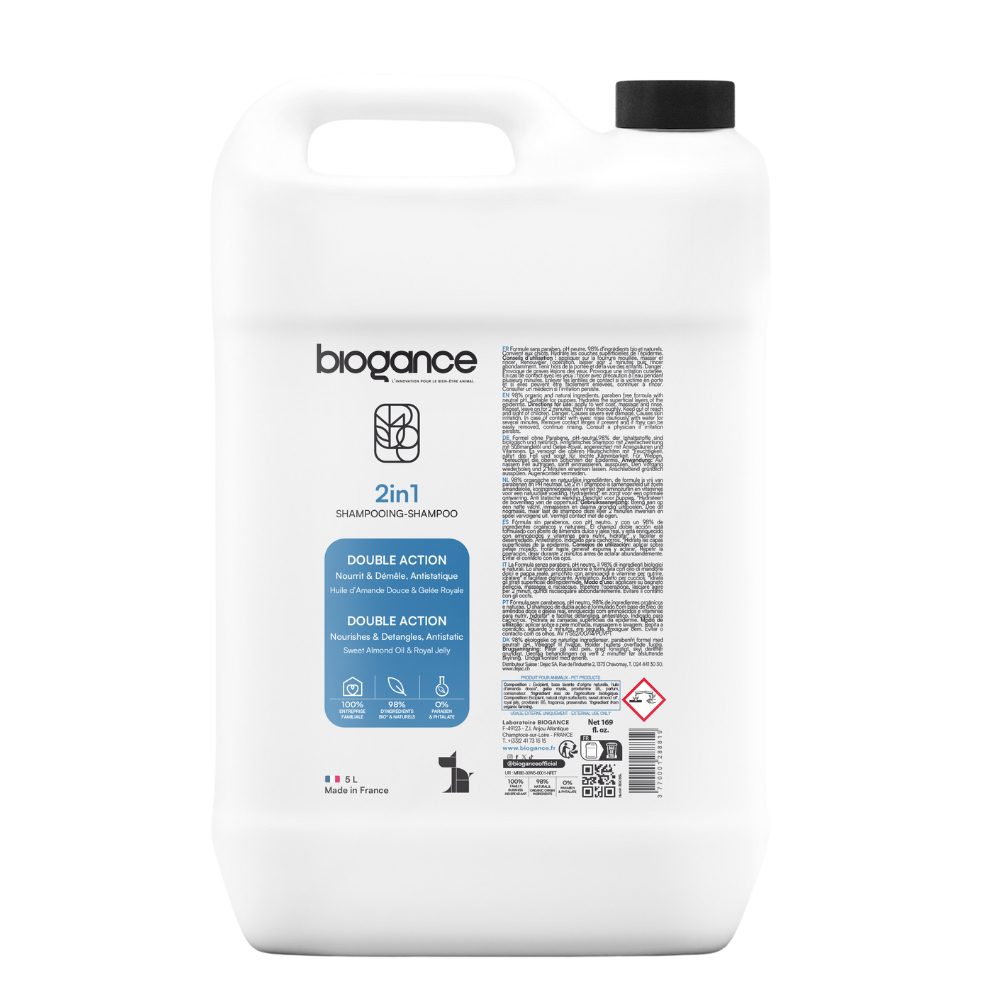 Biogance 2 In 1  Organic Shampoo - 5L