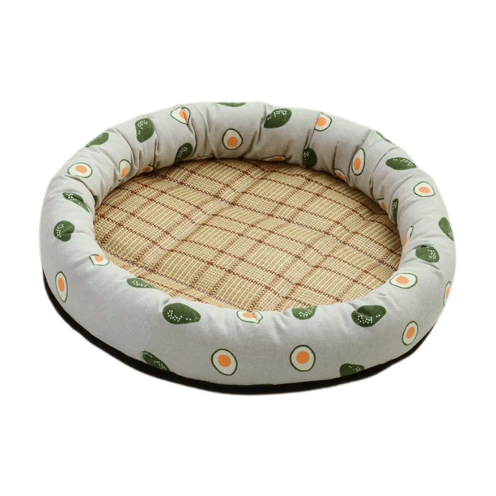 Coco Kindi Self-Cooling Round Pet Mat for Dogs & Cats -Green