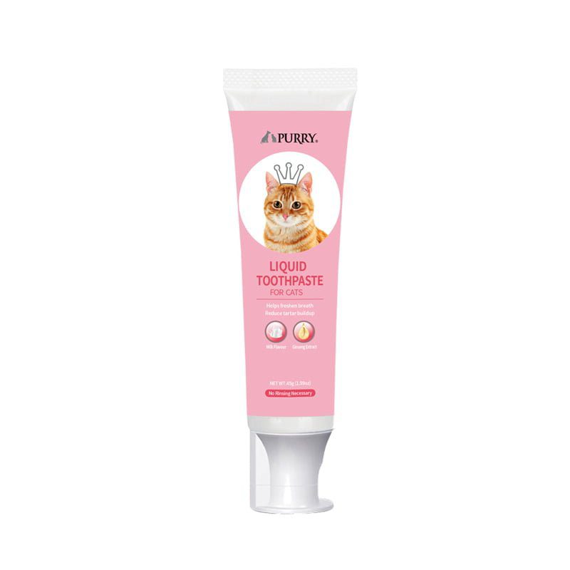 Purry Cat  Liquid Toothpaste -Milk flavour 45g