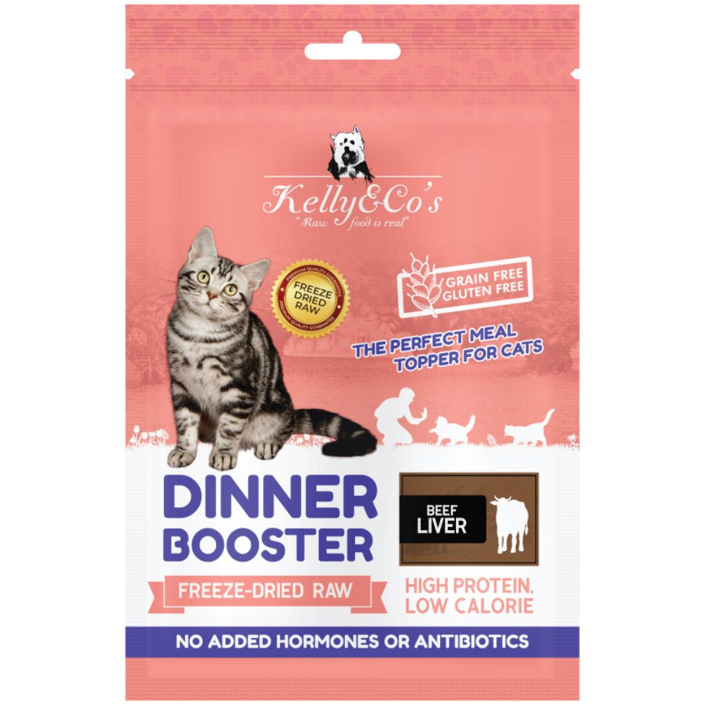 KELLY & CO'S Freeze Dried Dinner Booster For Cat Beef Liver Topper -50g