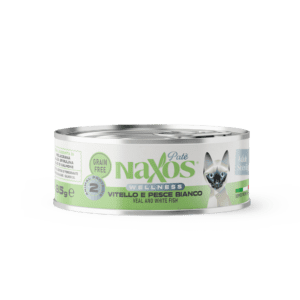 Naxos Cat Grain Free Adult Sterilight Veal & White Fish Pate 85g (Pack of 12)