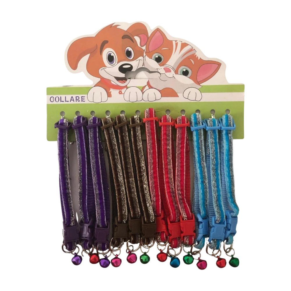 Cozy Paws Adjustable Cat Collar Set with Bell ? 12 pcs Set