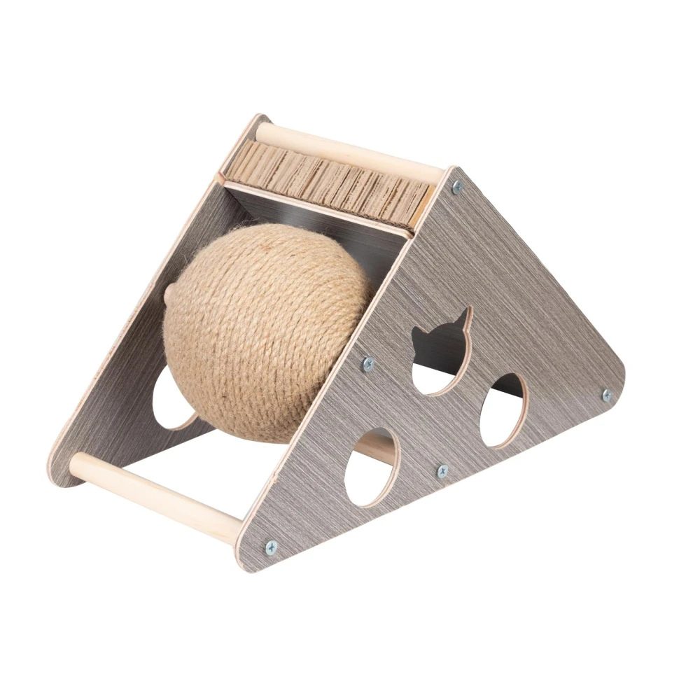 Cozy Paws Cat Scrather With Sisal Ball and Scratch Board-  36x16x20cm