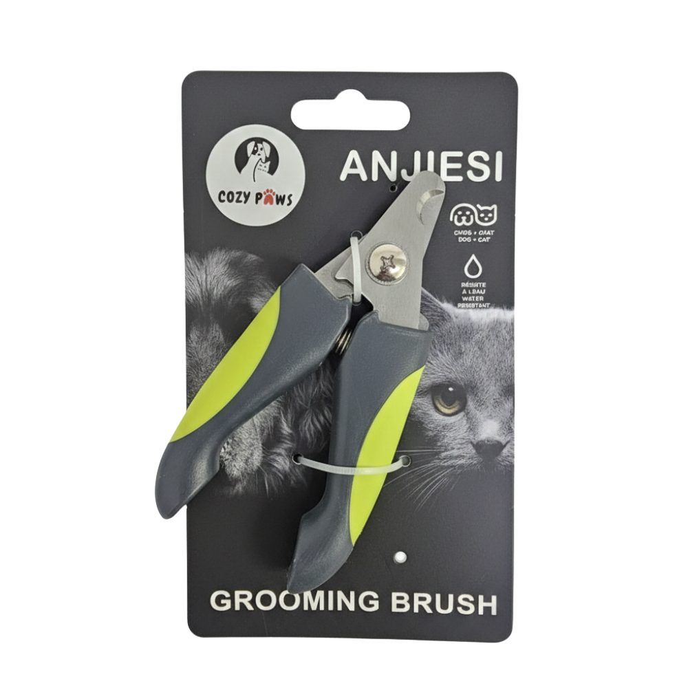 Cozy Paws Pet Nail Clipper With Safety Guard- Medium (14.5x6.5cm)-green