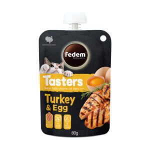 Fedem Tasters Creamy Cat Snack ? Turkey & Egg 80g
