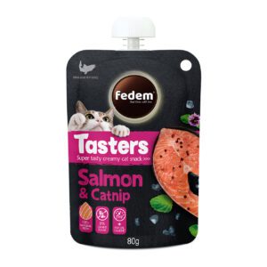 Fedem Tasters Creamy Cat Snack ? Salmon & Catnip 80g