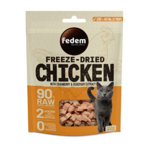 Fedem Freeze-Dried Cat Treat ? Chicken & Cranberry 22g
