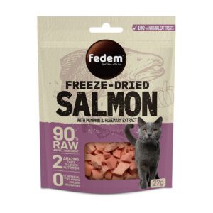 Fedem Freeze-Dried Cat Treat ? Salmon & Pumpkin 22g