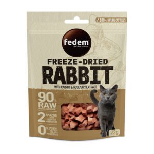 Fedem Freeze-Dried Cat Treat ? Rabbit & Carrot 22g