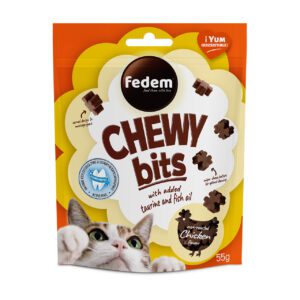 Fedem Chewy Bits for Cats ? Oven Roasted Chicken Flavour 55g