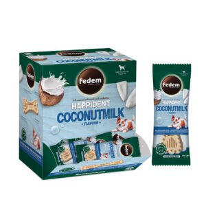 Fedem Happident Regular Dog Treat ? Coconut Milk Flavour 20g x 48pcs