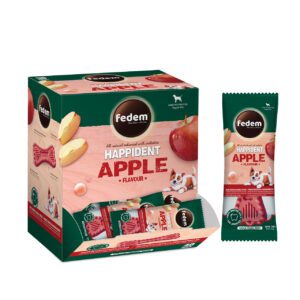 Fedem Happident Regular Dog Treat ? Apple Flavour 20g x 48pcs
