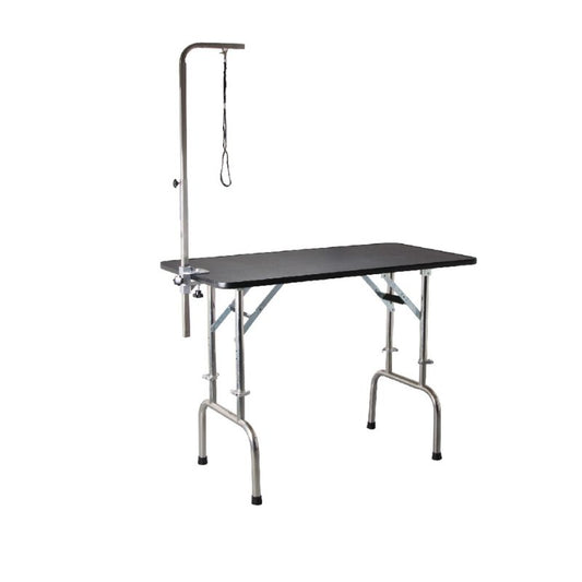 Aeolus Height Adjustable Folding Table With Grooming Arm Kit(120*60*81-93cm)