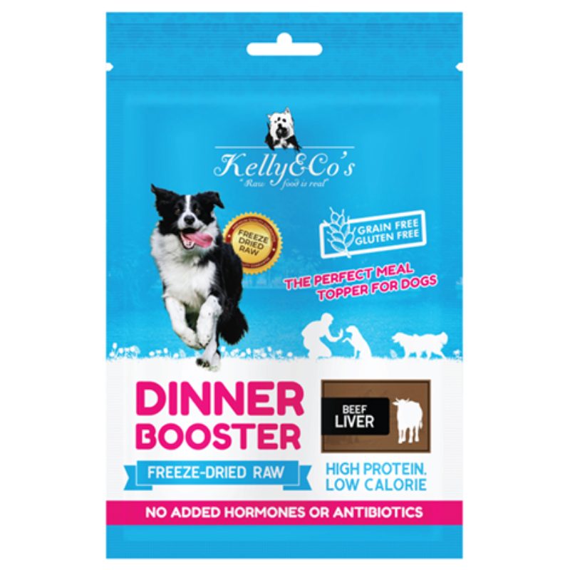 KELLY & CO'S  Freeze Dried Dinner Booster For Dog Beef Liver Topper -50g