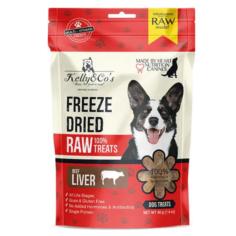 KELLY & CO'S Single Ingredient Freeze-dried Beef Liver for Dog - 40g