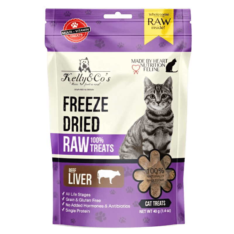 KELLY & CO?S Single Ingredient Freeze-dried Beef Liver for Cat - 40g
