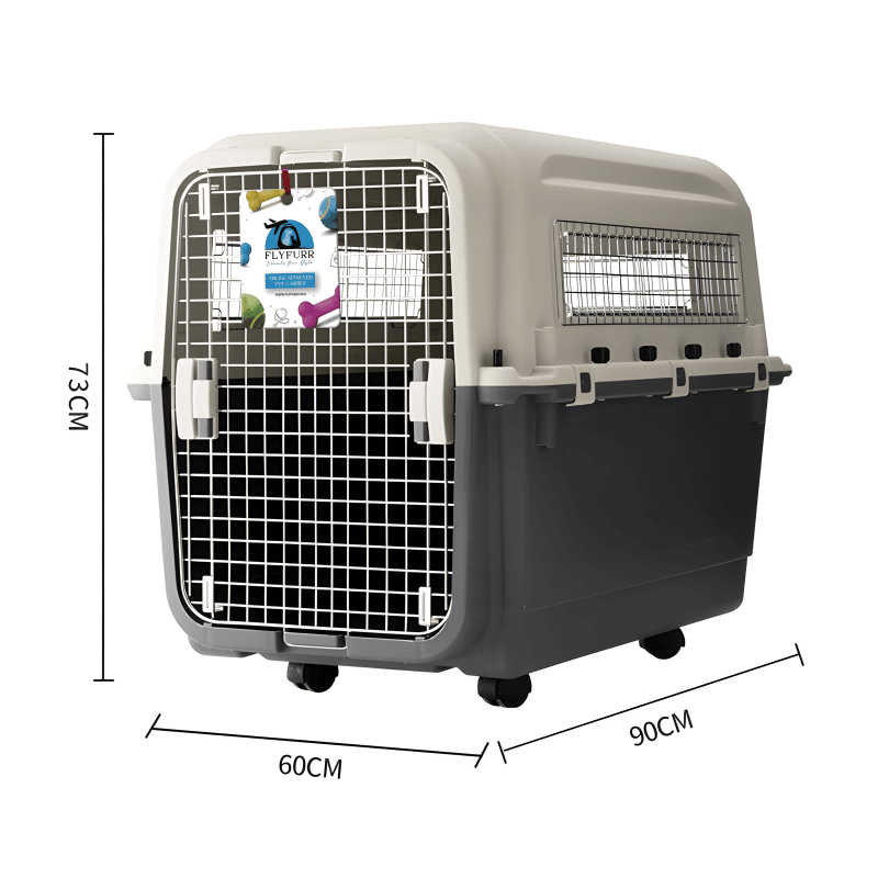 Flyfurr Airline Approved Plastic Pet Transporter - 90*60*73 cm
