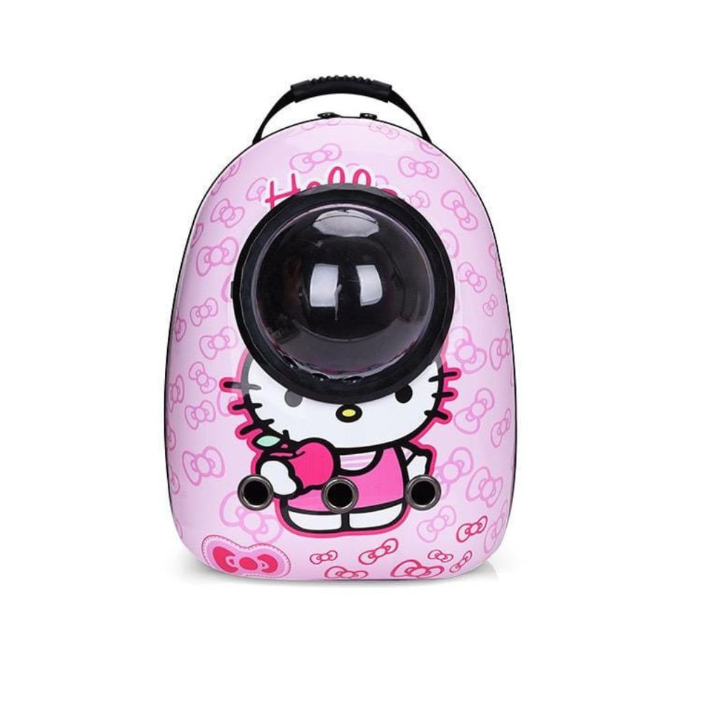 Cozy Paws Pink Kitty Transparent Capsule Pet Travel Backpack ? 42X32 X29 Cm