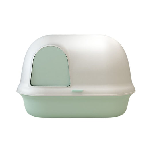 Pakeway Shell Flip-Top Open Cat-Litter Box-59.4*46.4*39.5 Cm-Green