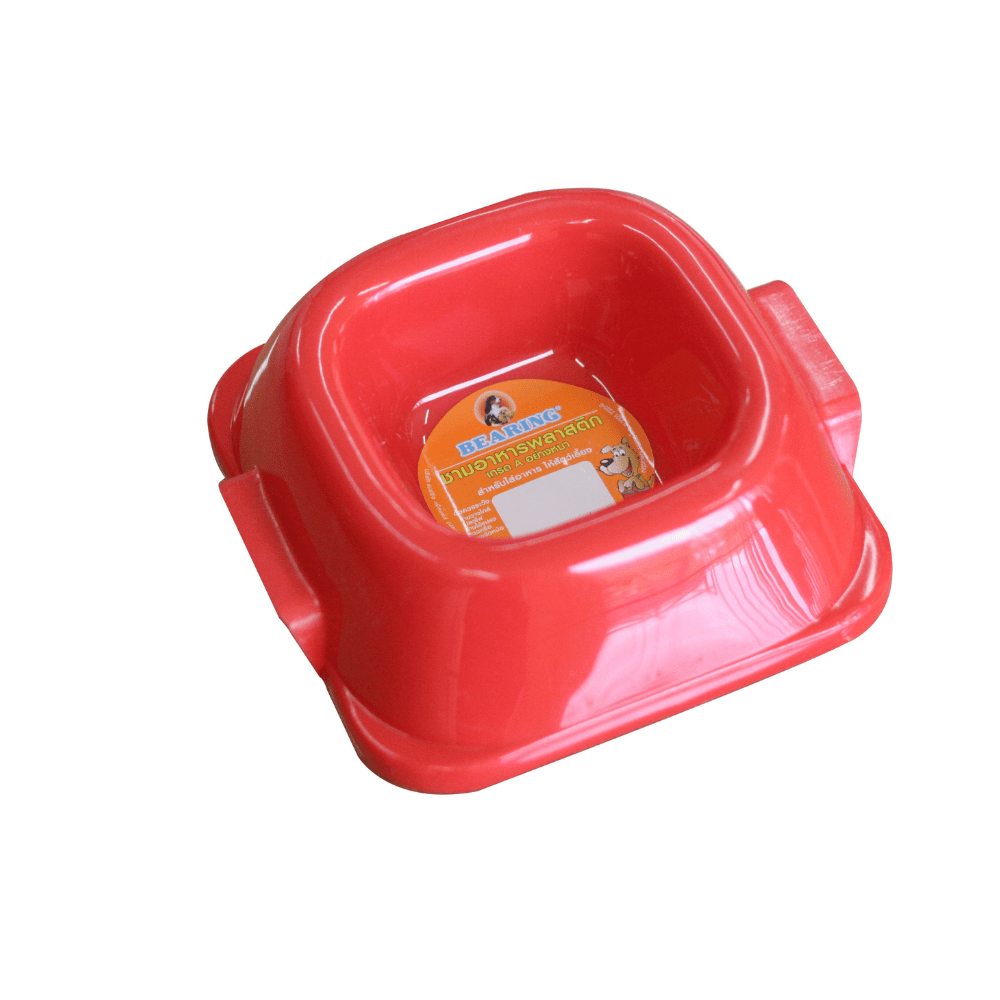 Bearing Square Pet Bowl Small-mixed colour