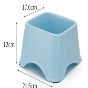 Pets Club Deep Plastic Bowl -207 ml -21*20*12 Cm - Blue