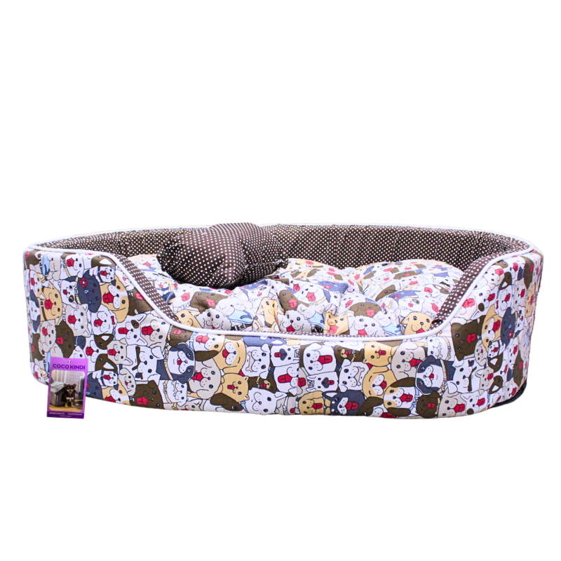 Coco Kindi Oval Washable Cotton Pet Bed ? Size 3