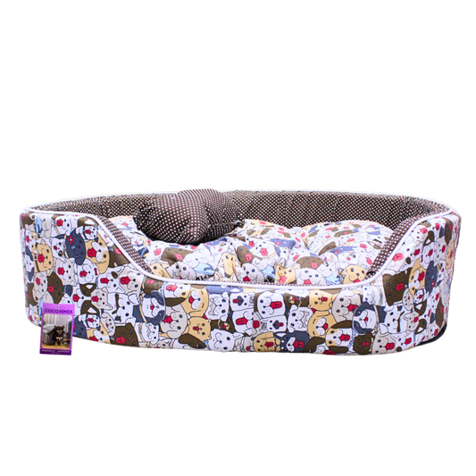 Coco Kindi Oval Washable Cotton Pet Bed ? Size 3