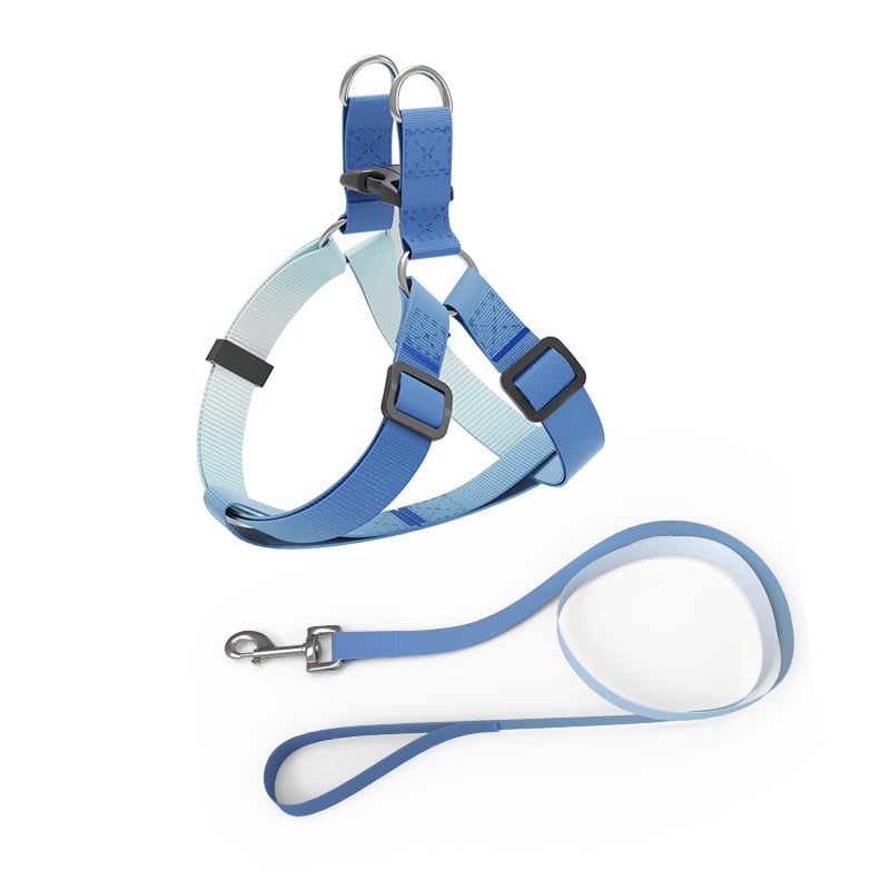 Helepet Flat Pet Leash Harness-Plastic Buckle